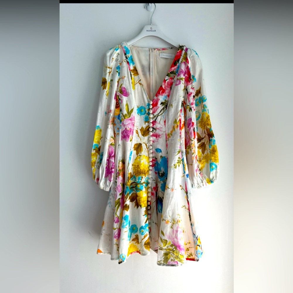 Zimmermann HALCYON PANELLED MINI DRESS